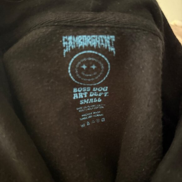 Boss Dog Unisex Hoodie "Welcome To The Afterparty" Graphic Print Black - Picture 6 of 6